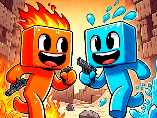 Fire and Water Blockman img