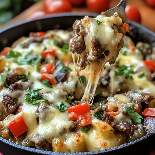 Cheesy Low Carb Philly Cheesesteak Casserole – Keto-Friendly Comfort