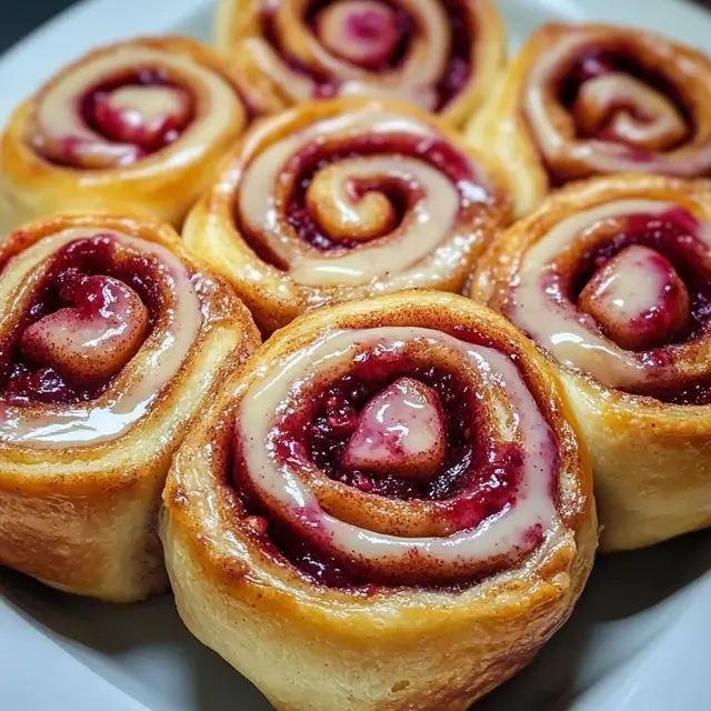 Raspberry Cinnamon Rolls
