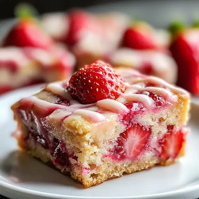 The Ultimate Strawberry Lemon Blondies Recipe