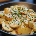creamy garlic sauce potatoes