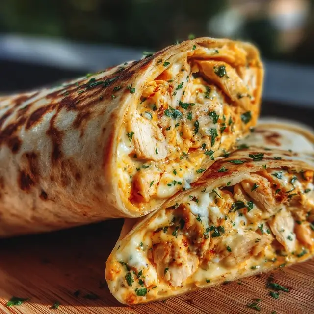 Delectable Cheesy Garlic Chicken Wraps: A Quick and Irresistible Recipe