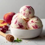 Homemade Peach Ice Cream