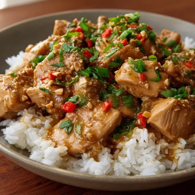 Slow Cooker Peanut Chicken