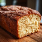 Close-up of Cinnamon Sugar Donut Bread slices.