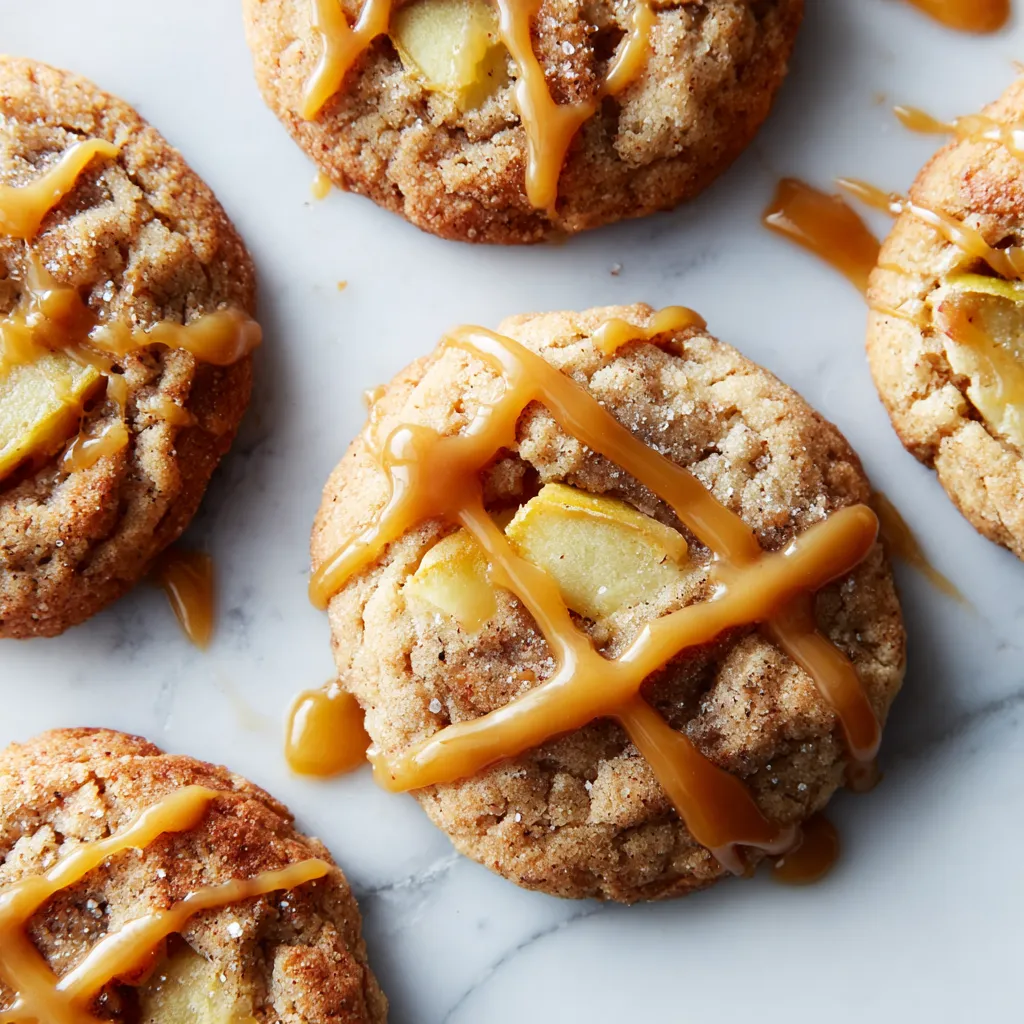 Indulgent Caramel-Drizzled Apple Cinnamon Cookies: Fall’s Coziest Bite