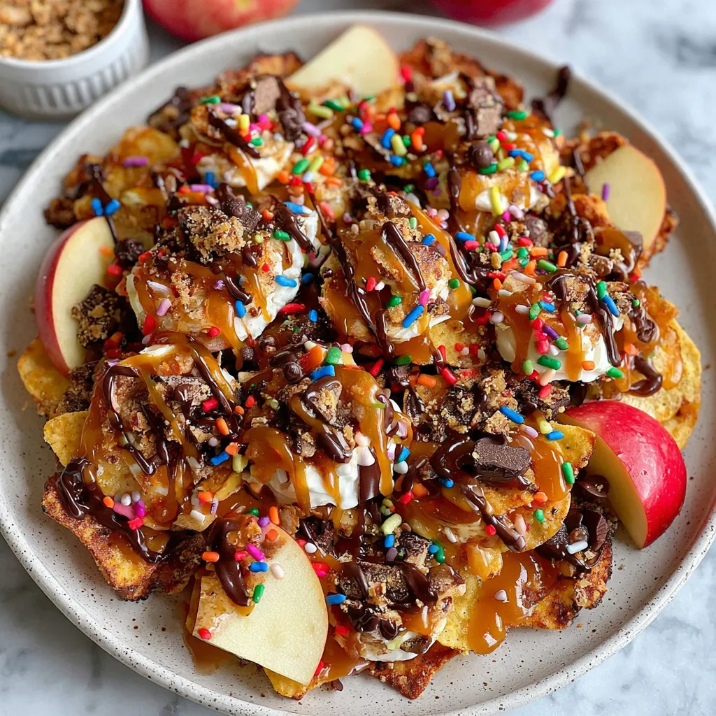 Caramel Apple Nachos: Irresistible Dessert Recipe!