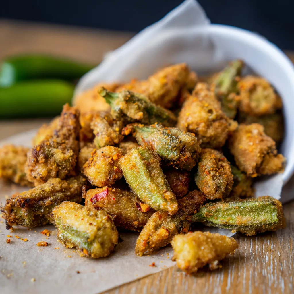 Spicy Cajun Fried Okra: Crunchy, Flavor-Packed Recipe!