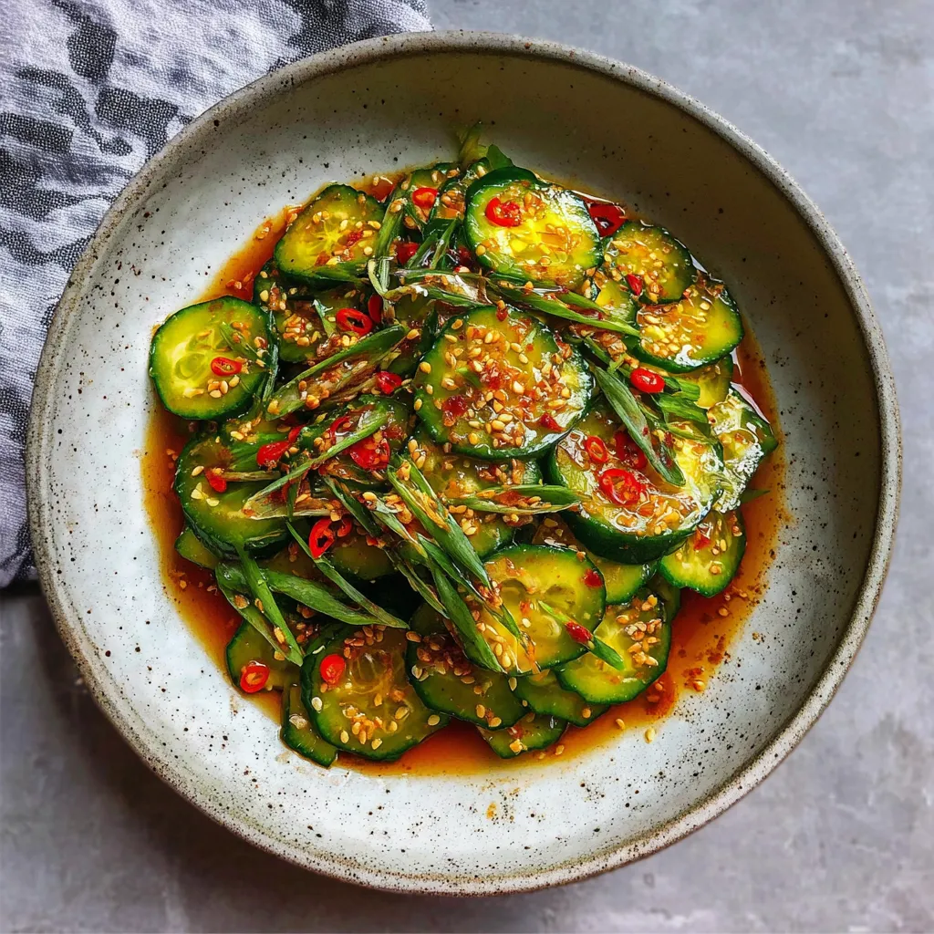 Asian cucumber salad: refreshing summer side dish.