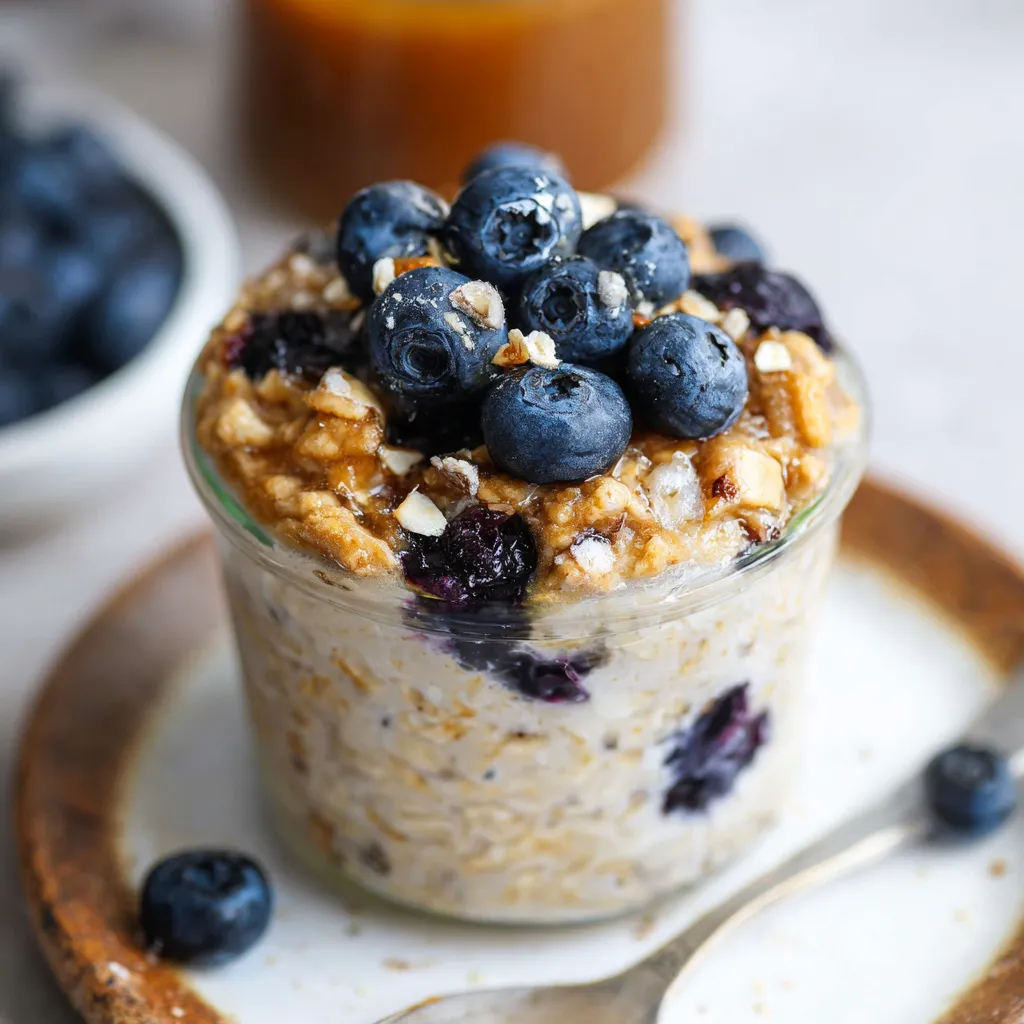 Blueberry Muffin Overnight Oats: Easy & Dreamy Breakfast!