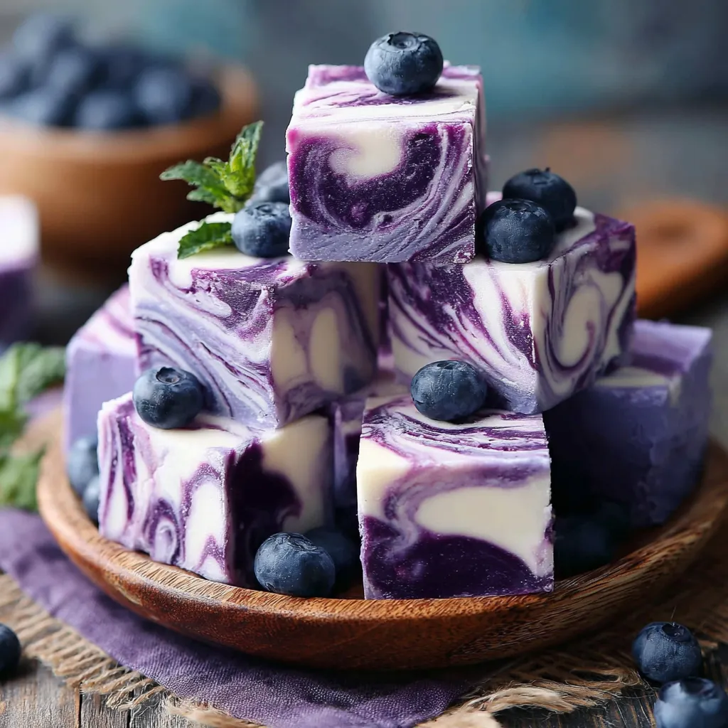 Blueberry Swirl Yogurt Bites: Guilt-Free & Craveable!