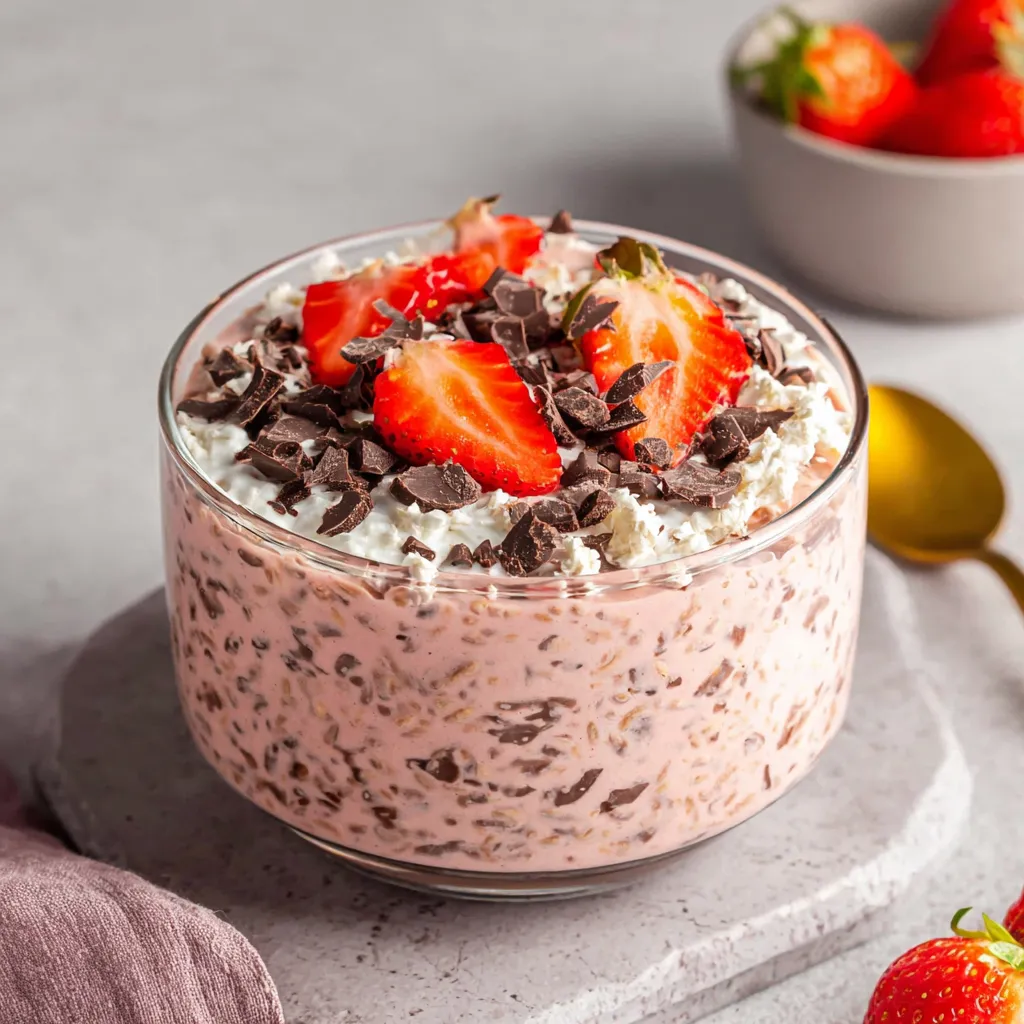Chocolate Strawberry Overnight Oats: Guilt-Free Bliss!