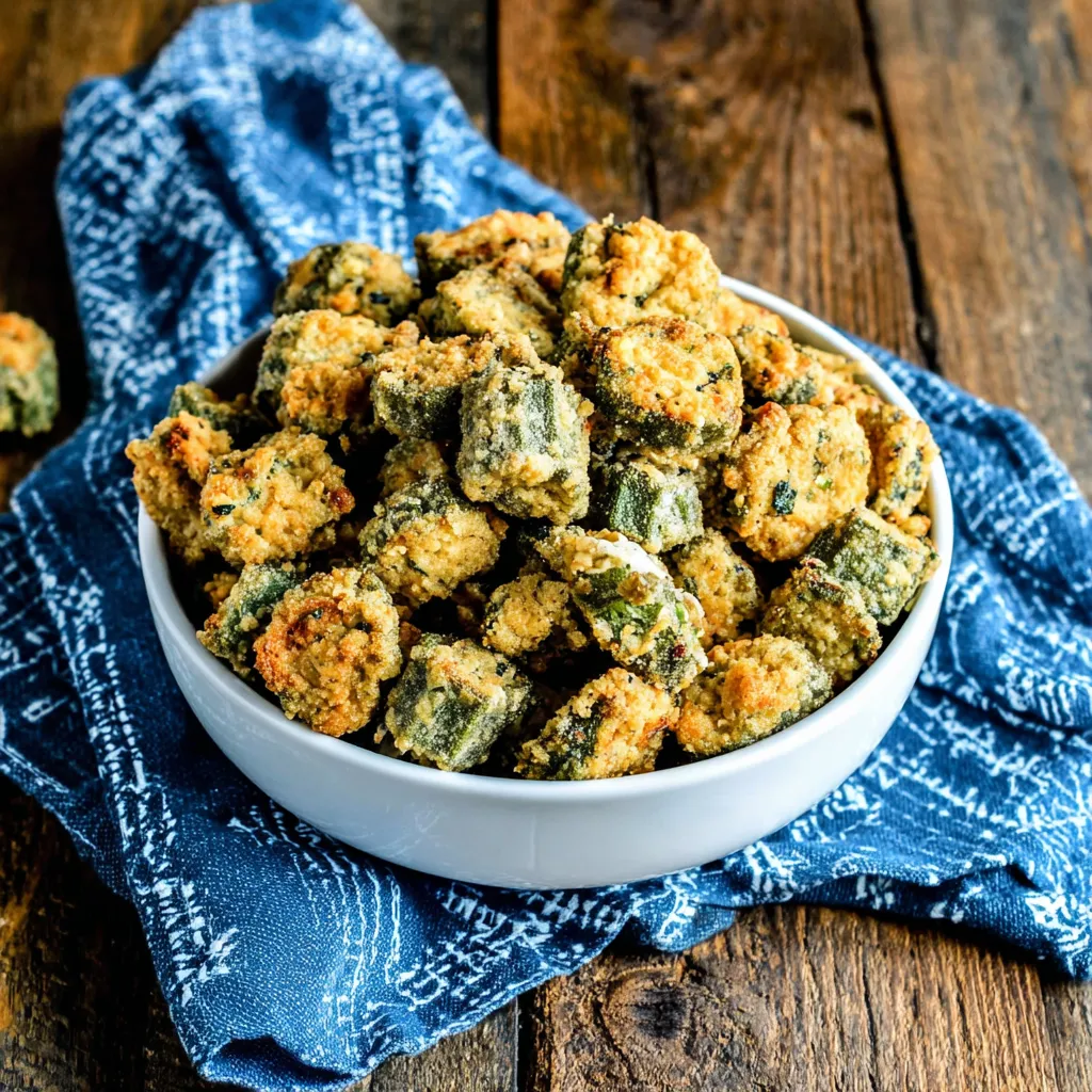 Crunchy Oven-Fried Okra: Guilt-Free Snack Recipe!