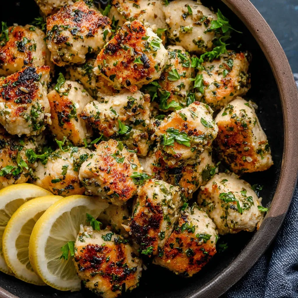 Lemon Garlic Chicken Bites: Better Than Takeout!