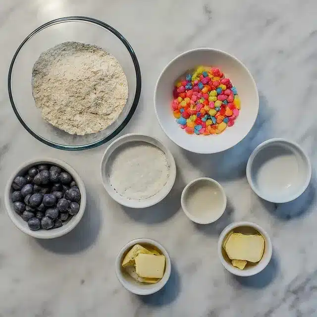 Ingredients for FRUITY PEBBLES SUSHI ROLL