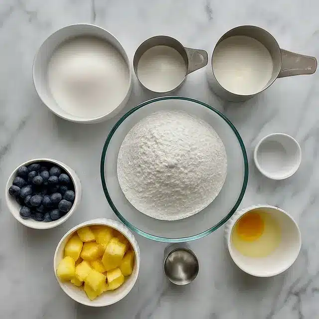 Ingredients for MAGICAL MERMAID TROPICAL PUNCH