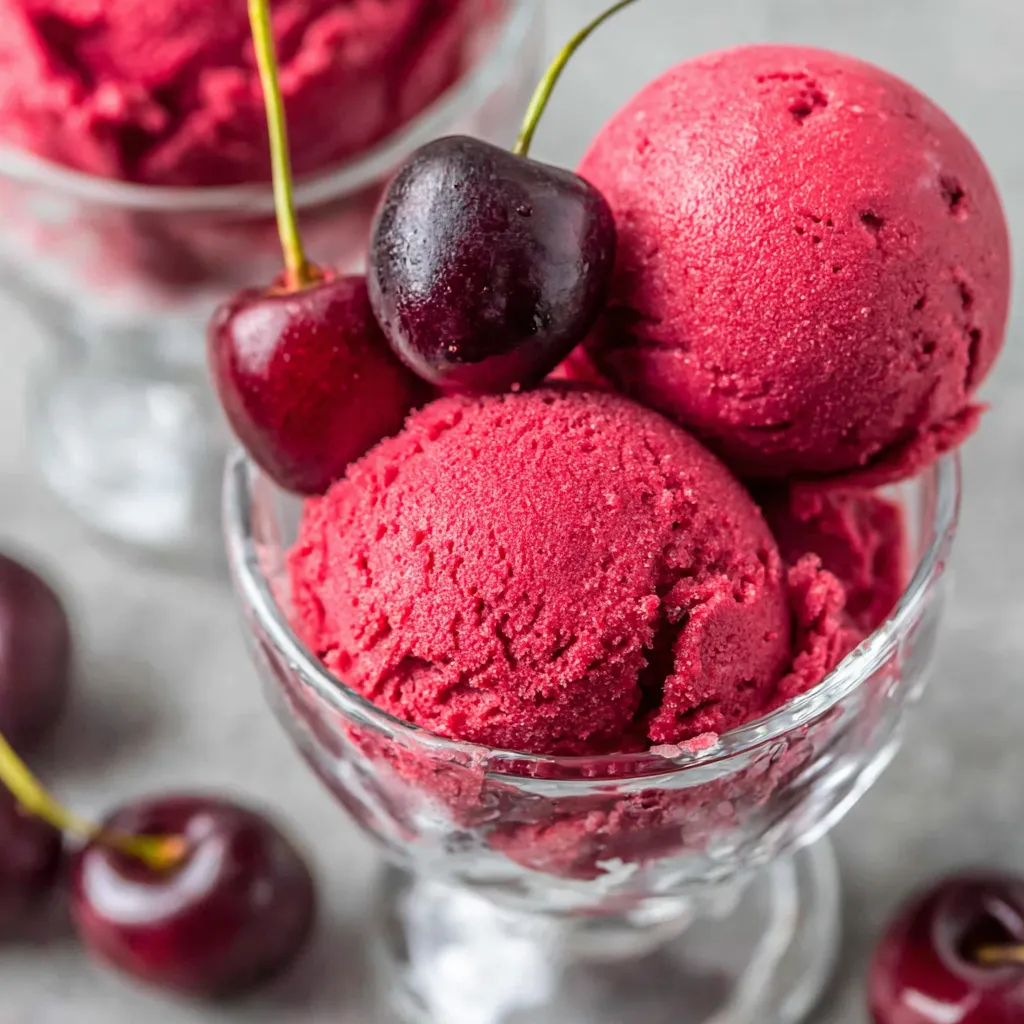 3-INGREDIENT CHERRY SORBET BLISS