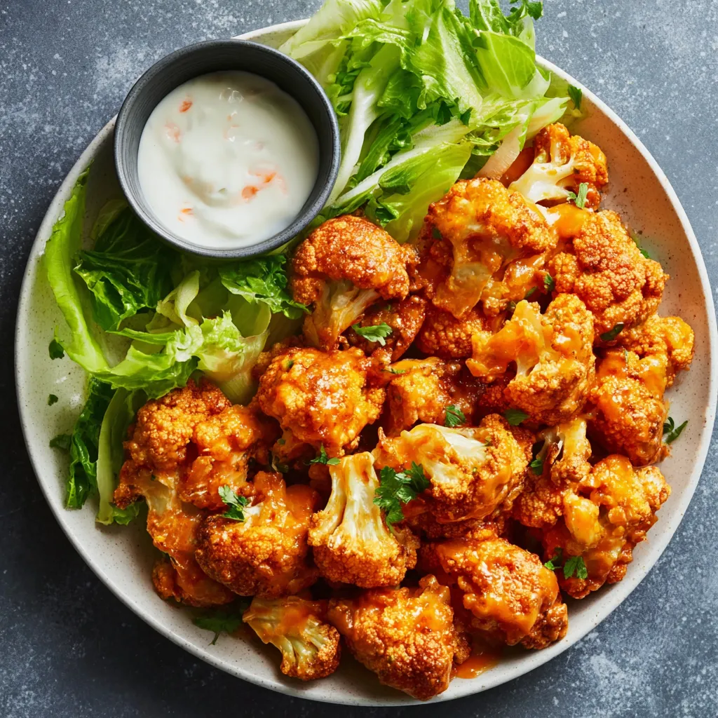 AIR FRYER BUFFALO CAULIFLOWER!