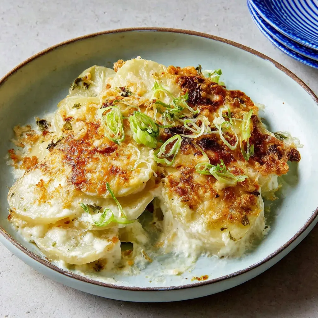 BEST KOHLRABI GRATIN EVER