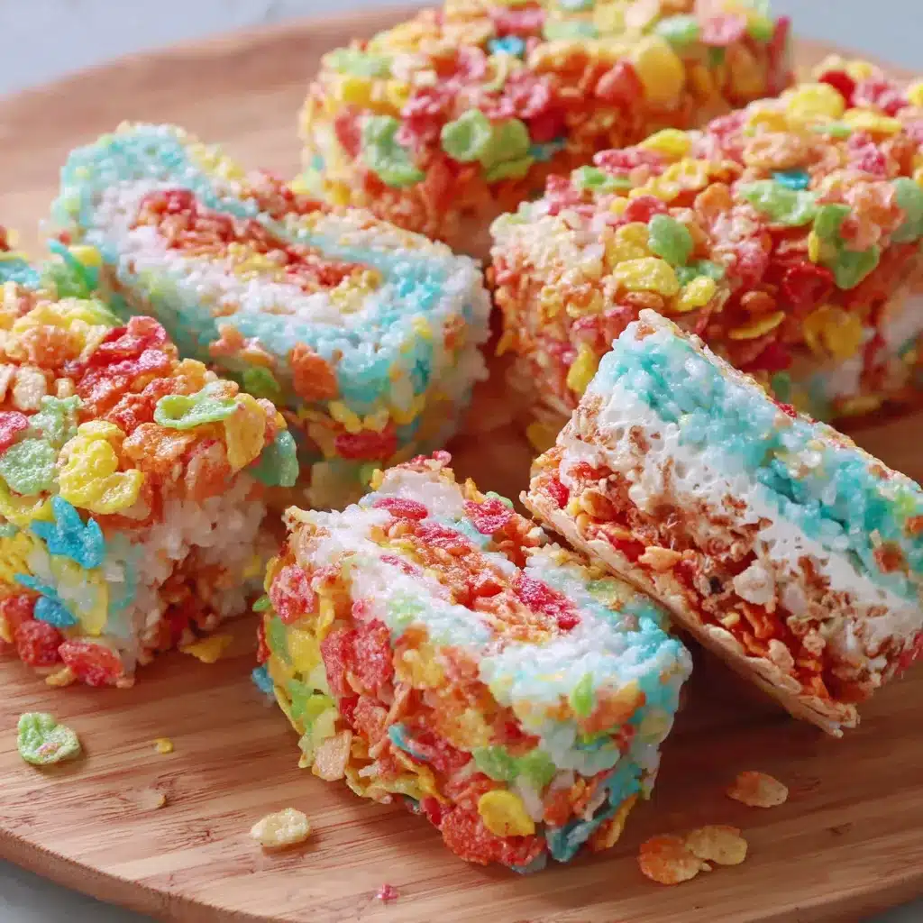 FRUITY PEBBLES SUSHI ROLL