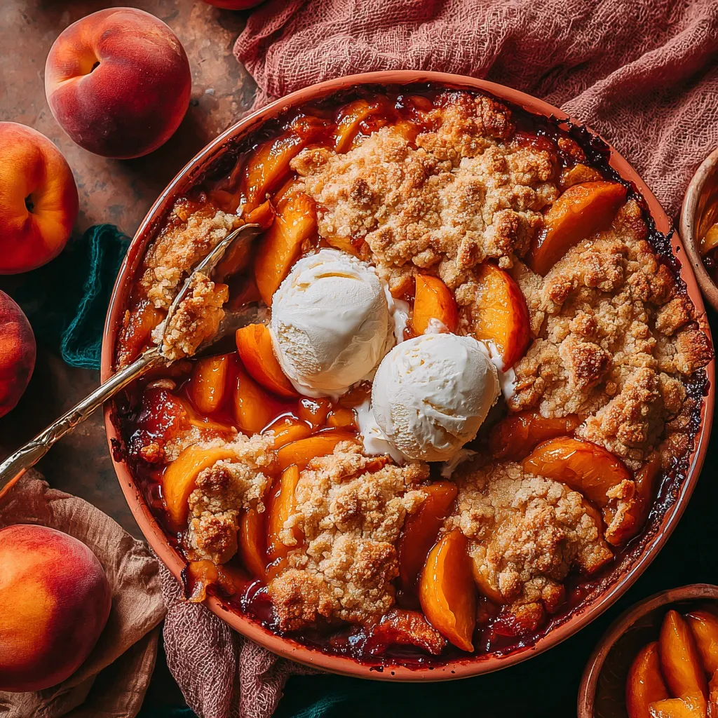 PEACH COBBLER: GET IN MY BELLY