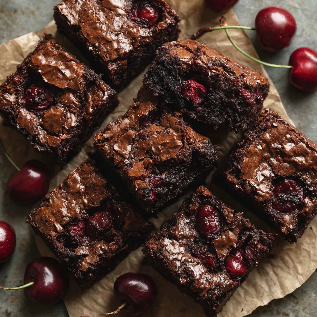 ROASTED CHERRY BROWNIE PERFECTION