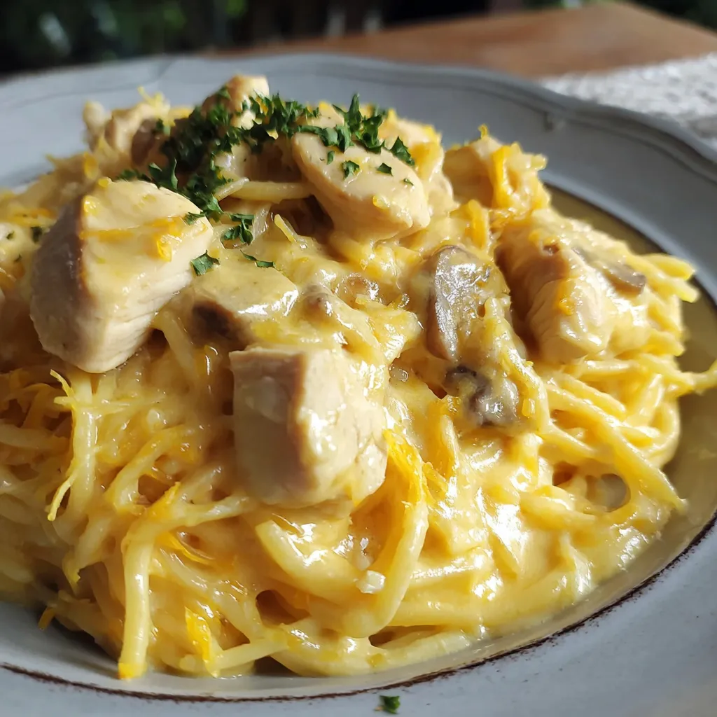 ULTIMATE CREAMY CHICKEN TETRAZZINI