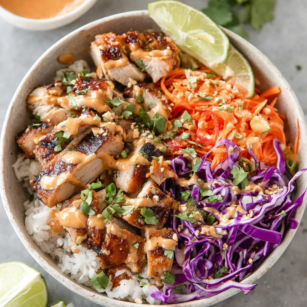 Crispy bang bang chicken pieces for tacos & bowls dinner.