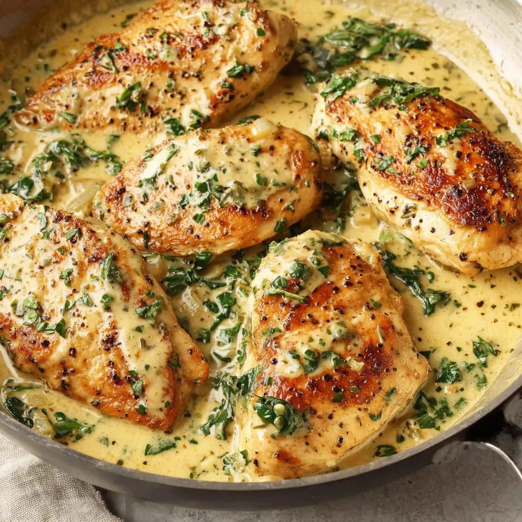 Creamy Dijon chicken skillet. Easy, flavorful dinner recipe.
