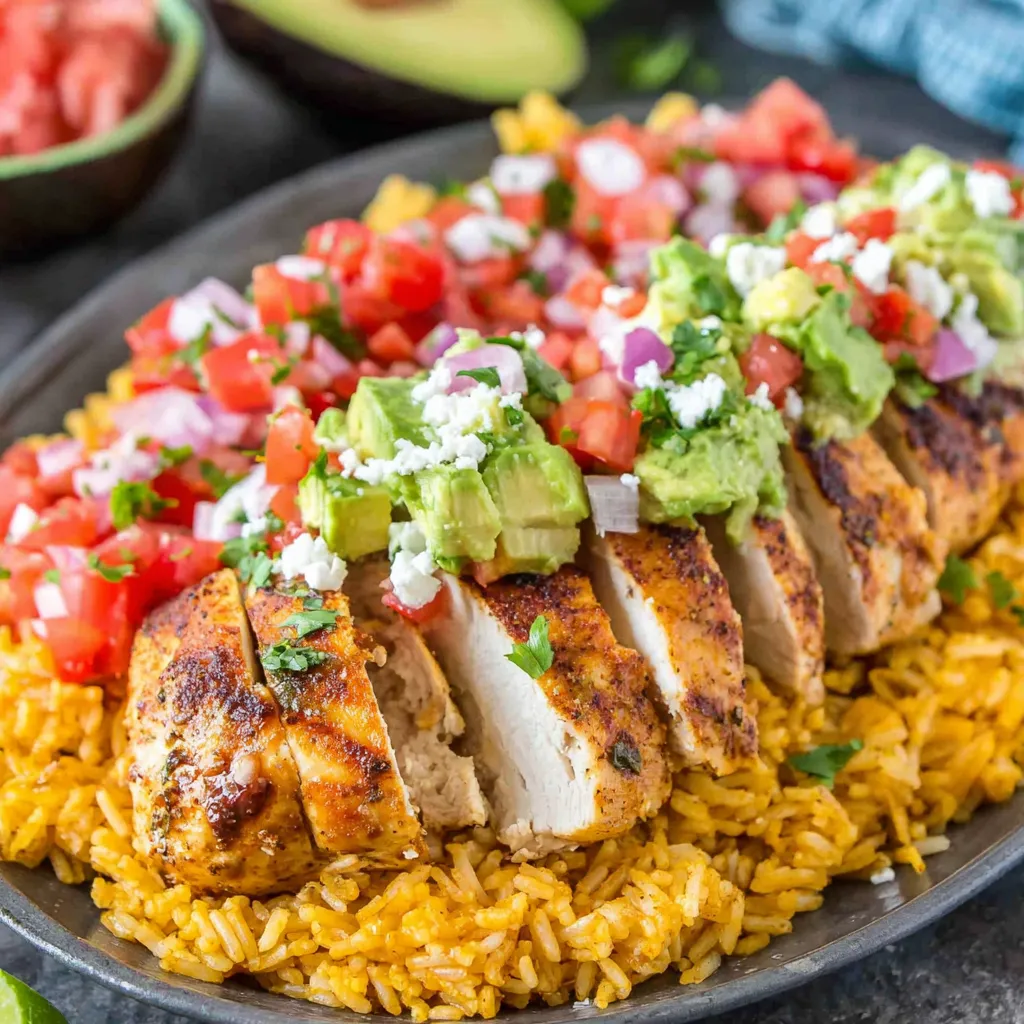 Fiesta Lime Chicken with Avocado recipe second image showcases the vibrant and flavorful Mexican food dish.