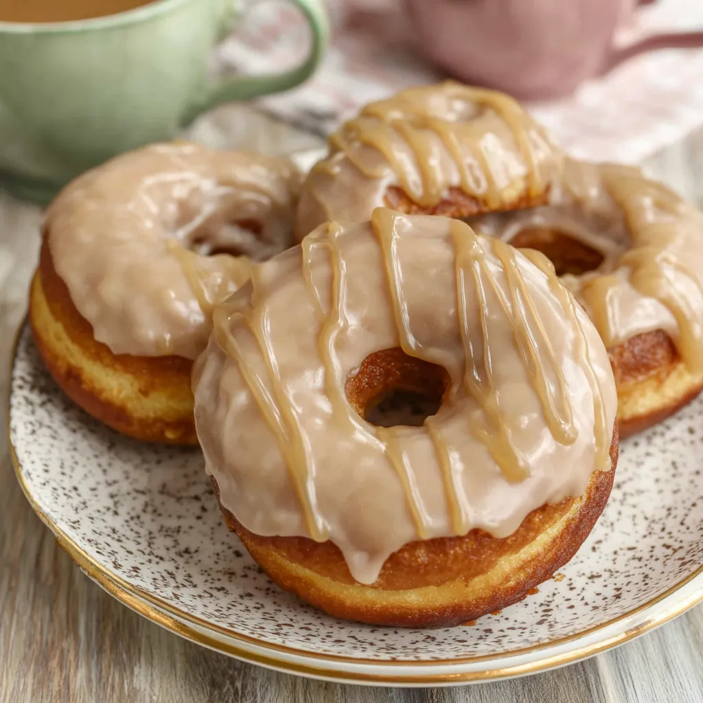 Soft baked maple donut bars drizzled with glaze. Easy homemade donut recipe.