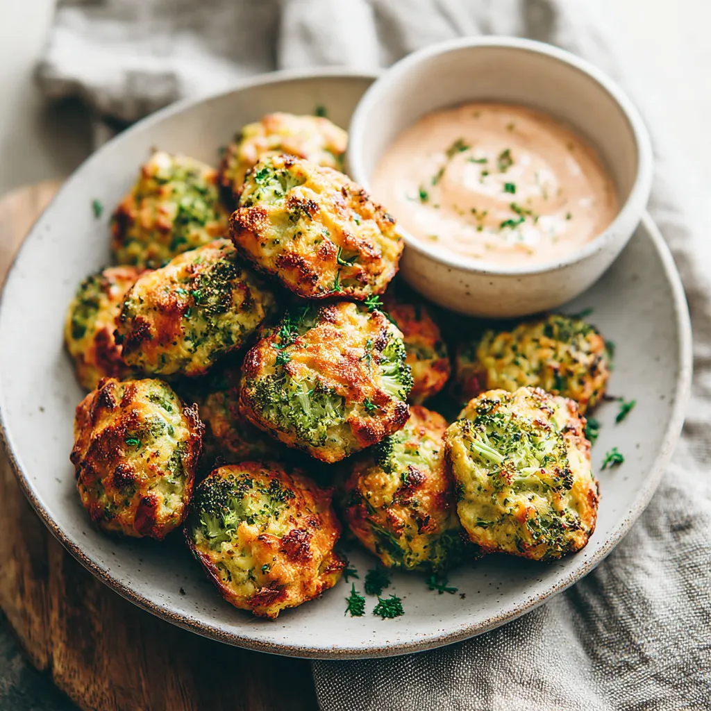 Air Fryer Broccoli Cheddar Bites, a healthy and cheesy snack.
