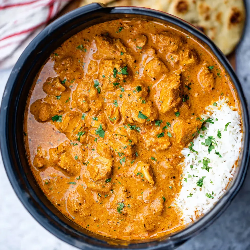 CREAMY SLOW COOKER BUTTER CHICKEN