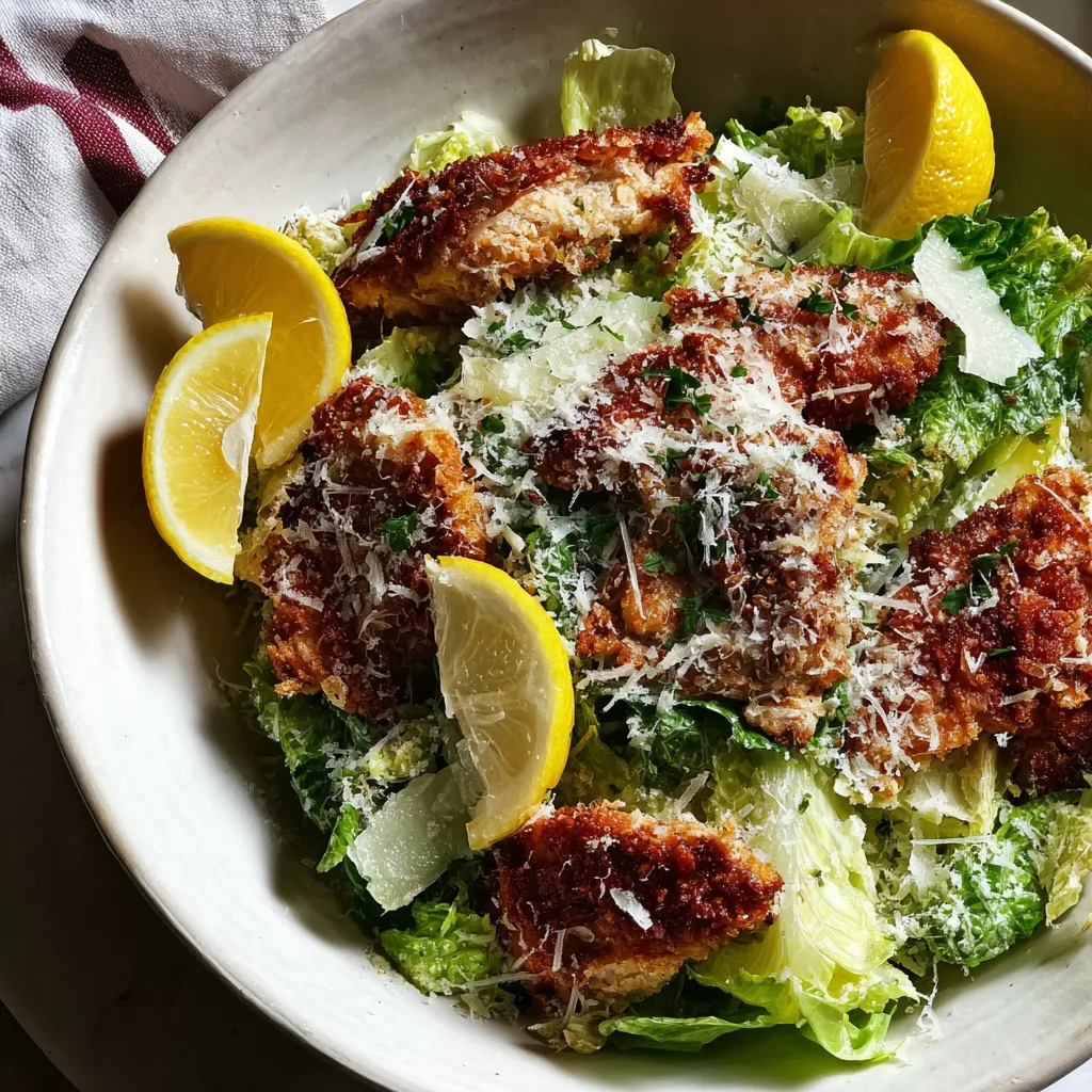 CRISPY CHICKEN CAESAR SALAD