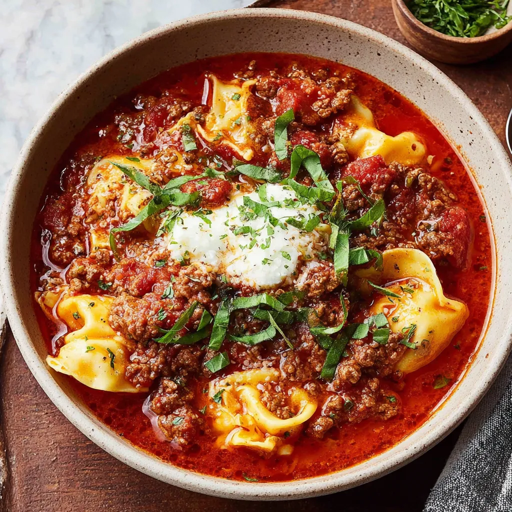 CROCKPOT LASAGNA SOUP PERFECTION
