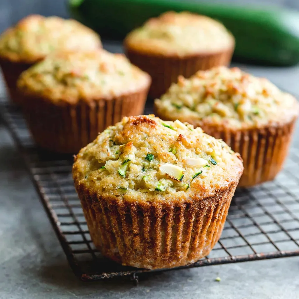 FLUFFIEST ALMOND ZUCCHINI MUFFINS