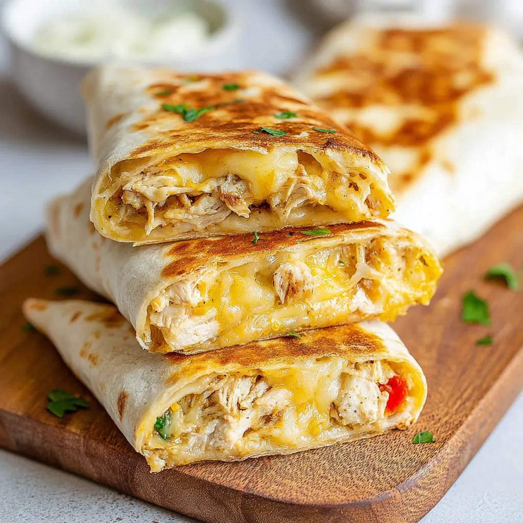 IRRESISTIBLE CHEESY GARLIC WRAPS