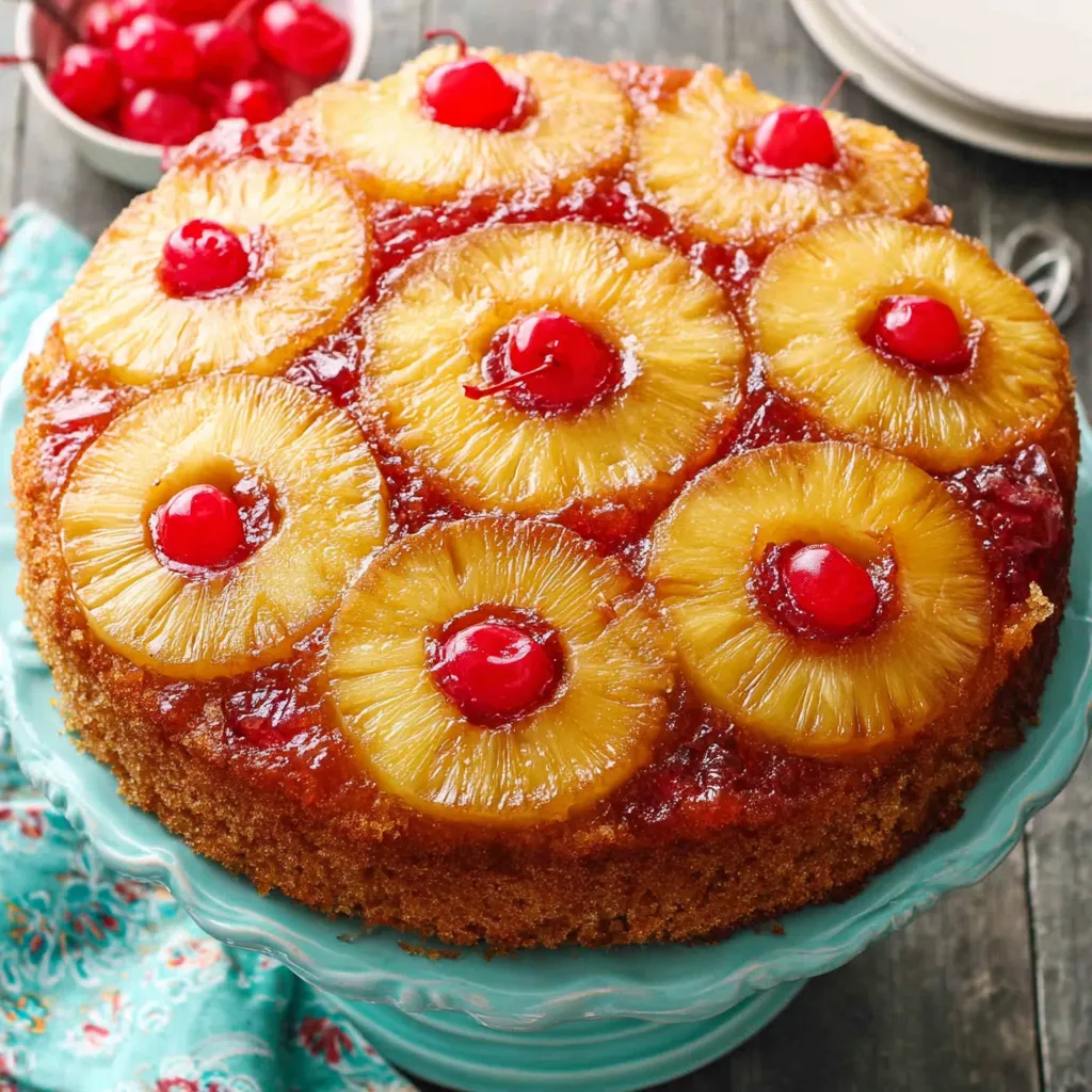 PINEAPPLE UPSIDE DOWN CAKE: EASY