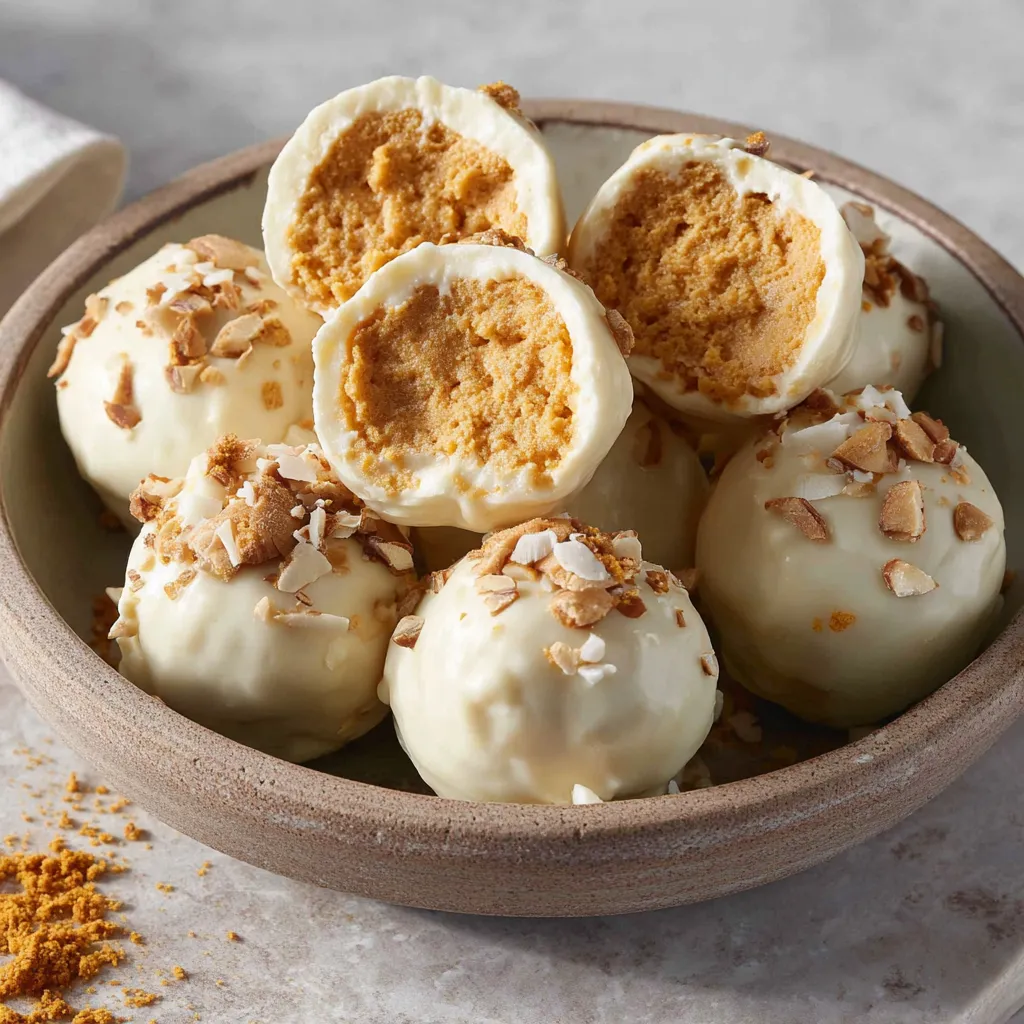 PUMPKIN CHEESECAKE BALLS: HEAVENLY