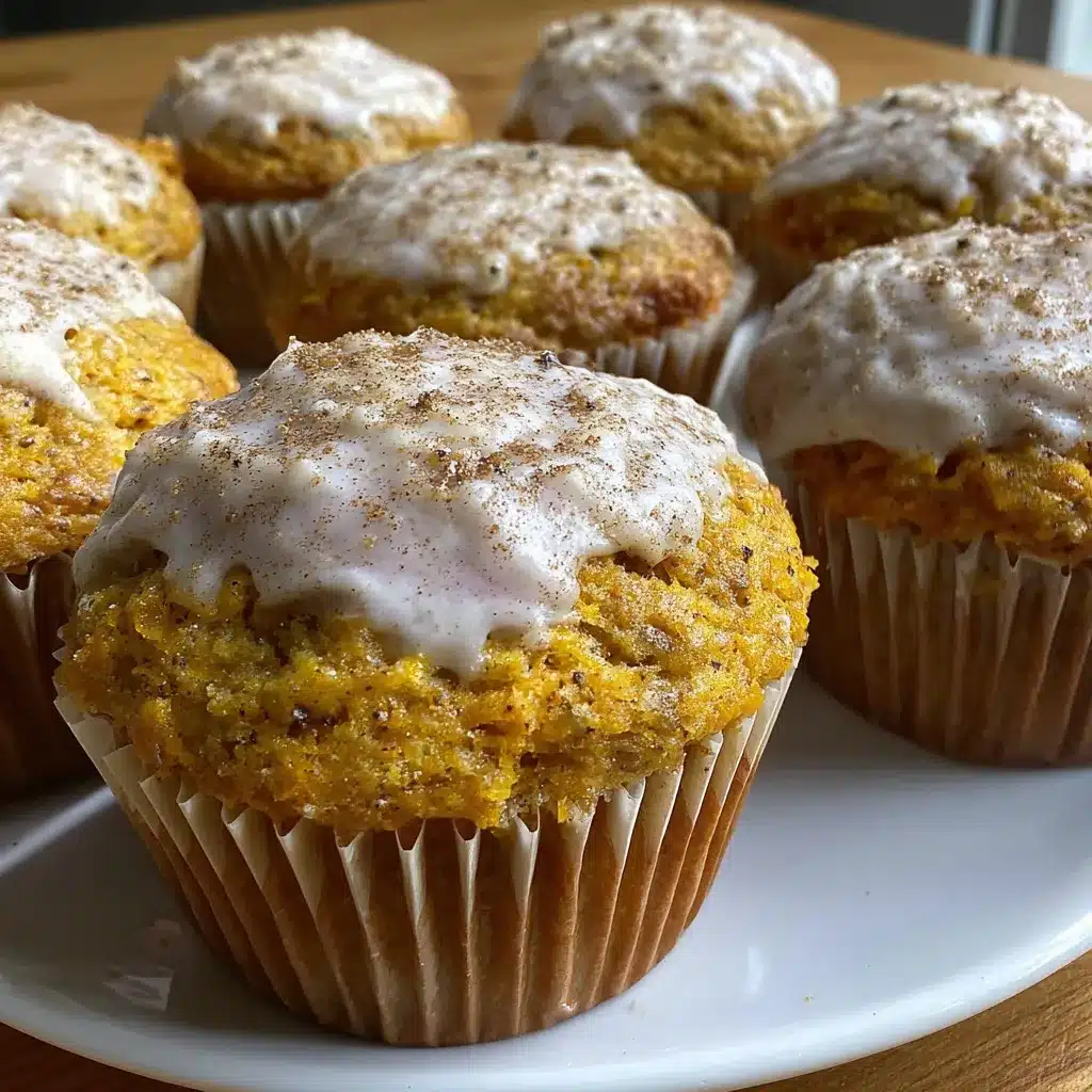 Irresistible pumpkin cream cheese muffins, moist and delightful, showcase a delicious autumn treat.