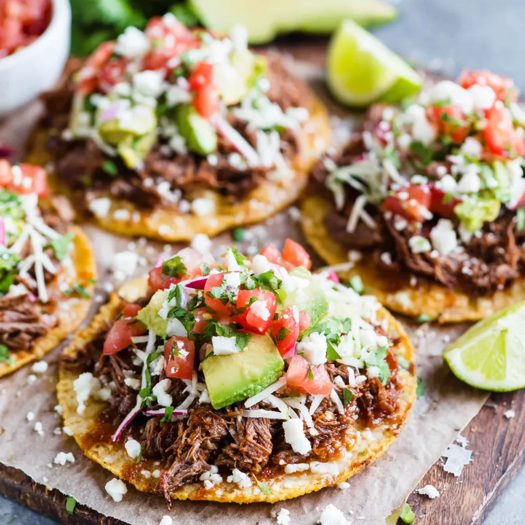 QUICK CARNE ASADA TOSTADAS