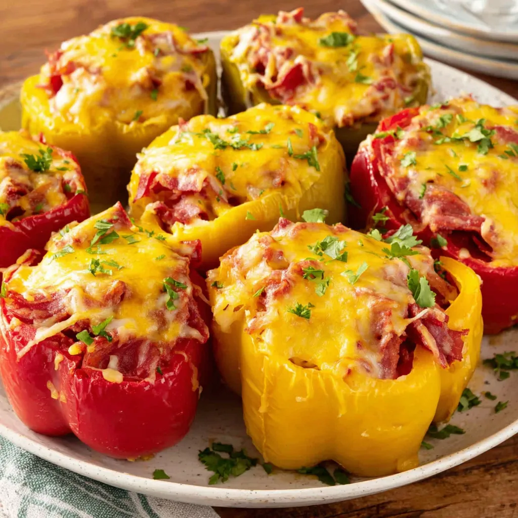 STUFFED BELL PEPPERS: EASY!