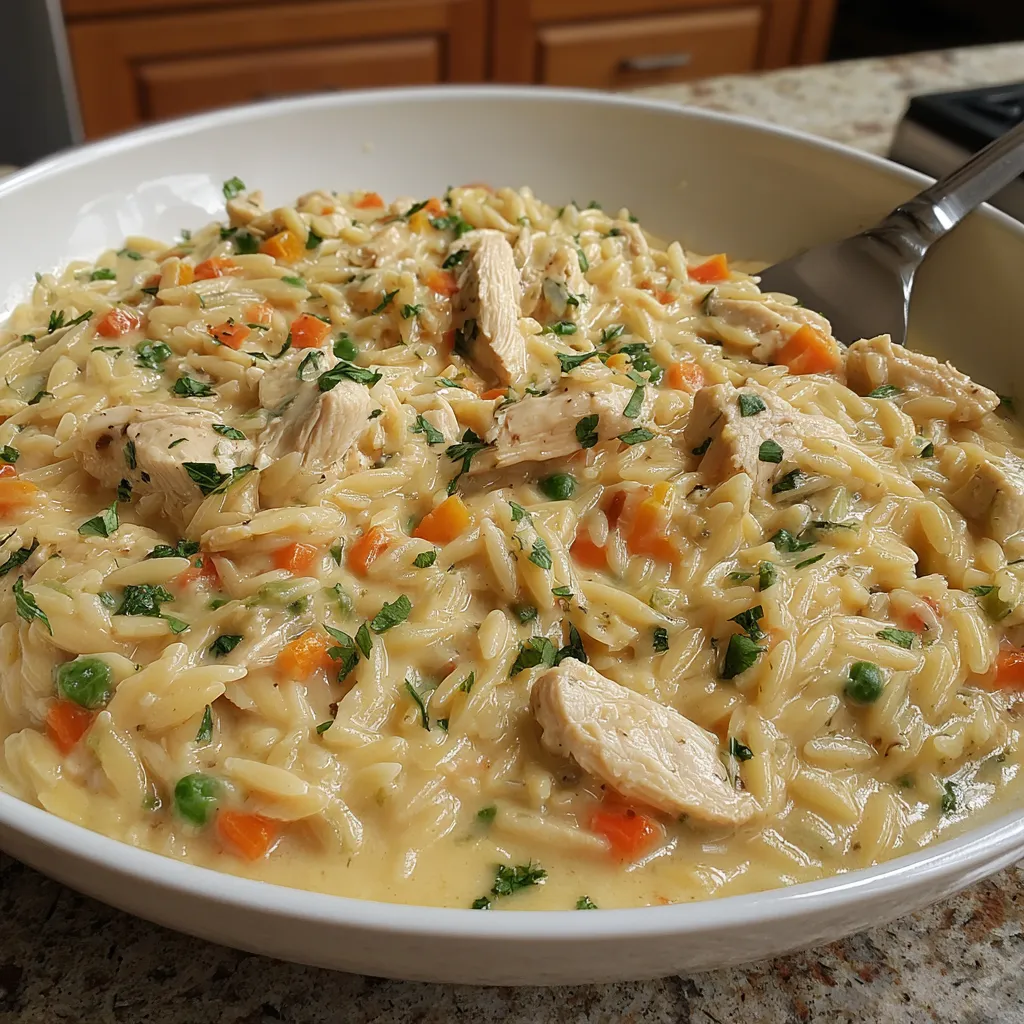 ULTIMATE CHICKEN POT PIE ORZO