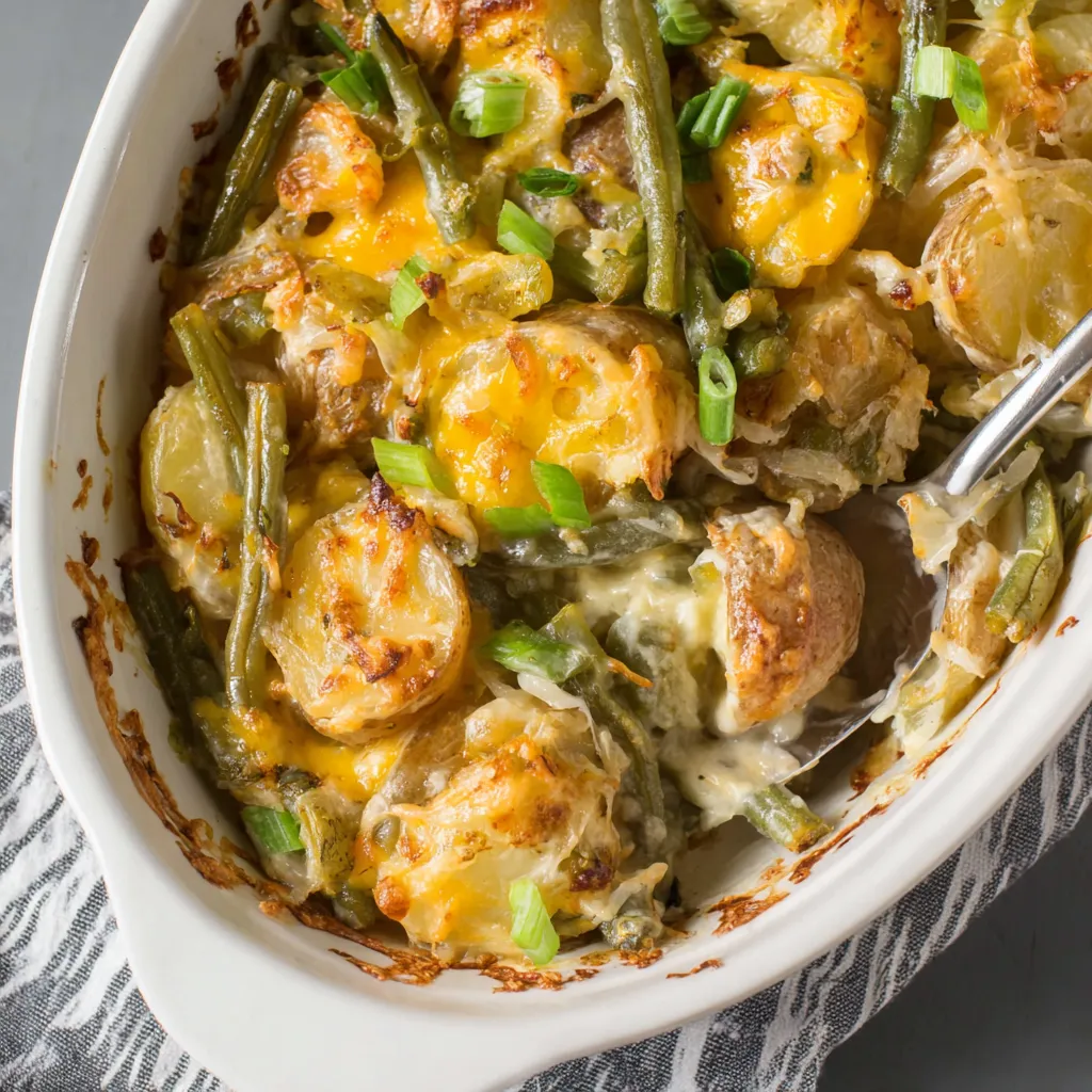 ULTIMATE GREEN BEAN POTATO CASSEROLE