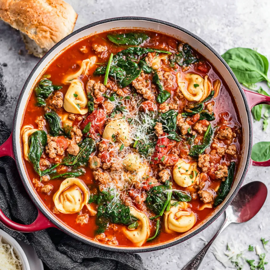 ULTIMATE SAUSAGE TORTELLINI SOUP