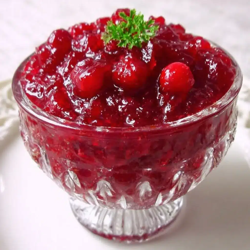 Easy homemade Christmas cranberry sauce adds a burst of festive flavor to your holiday meal.