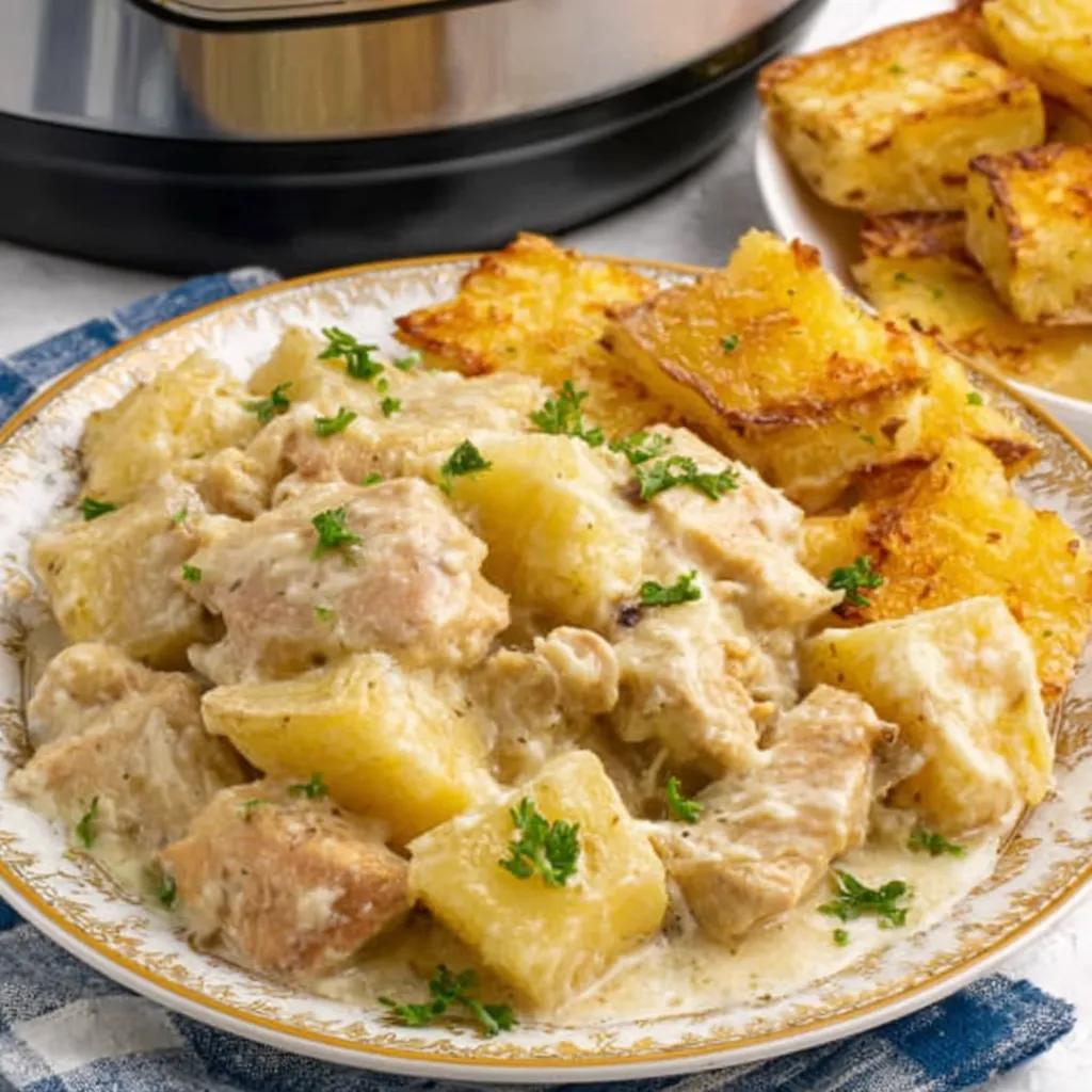 Easy crockpot chicken and potatoes second content image showcasing the delicious and simple dinner recipe.