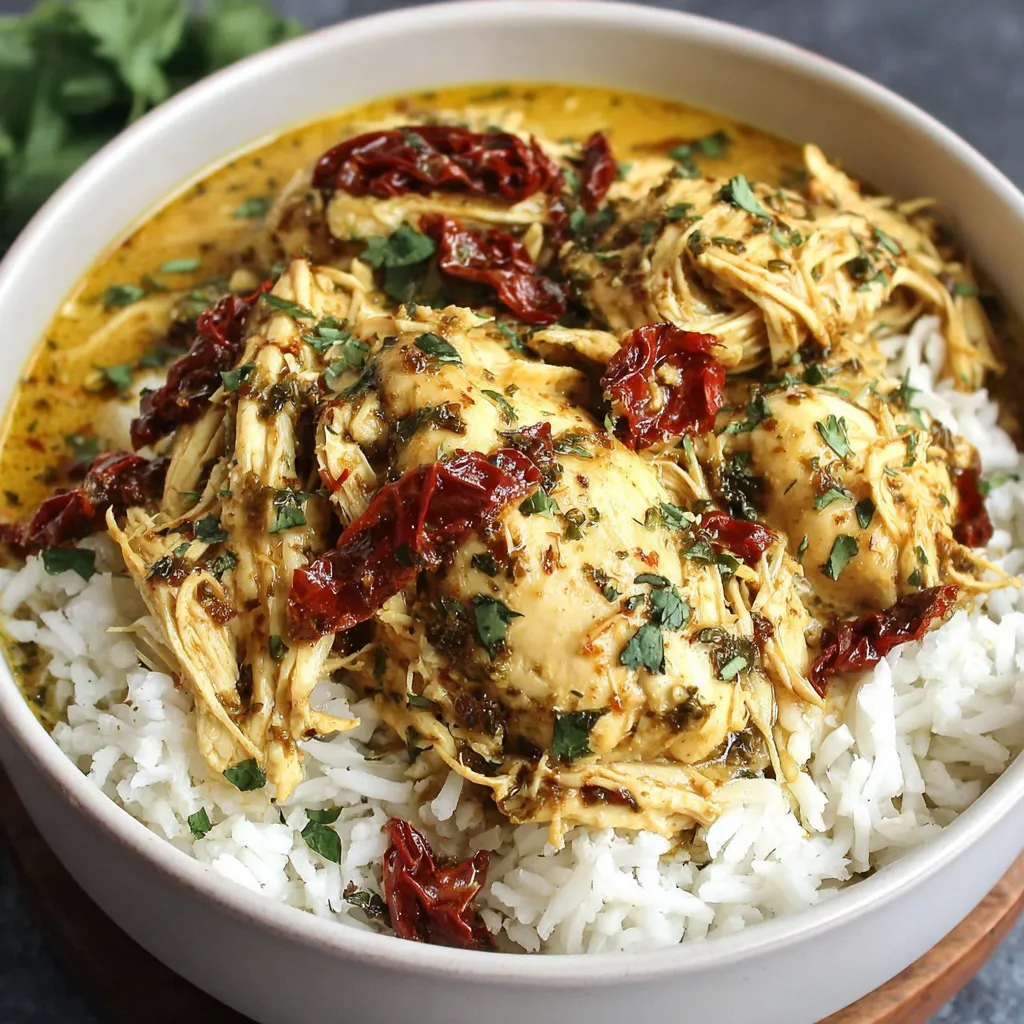 Easy dump and go Crockpot Marry Me Chicken bubbling in a slow cooker, ready to be served as a comforting and delicious weeknight meal.