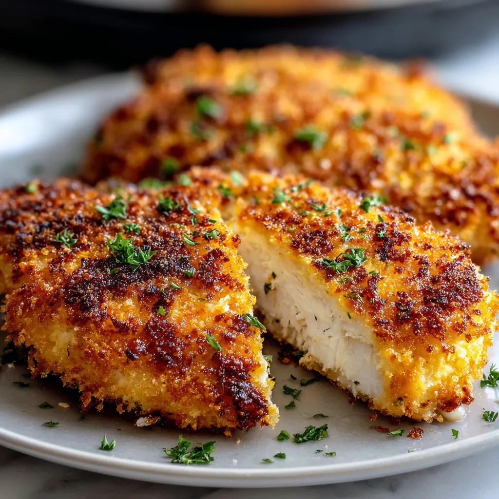 AMAZING PARMESAN CRUSTED CHICKEN AIR FRYER