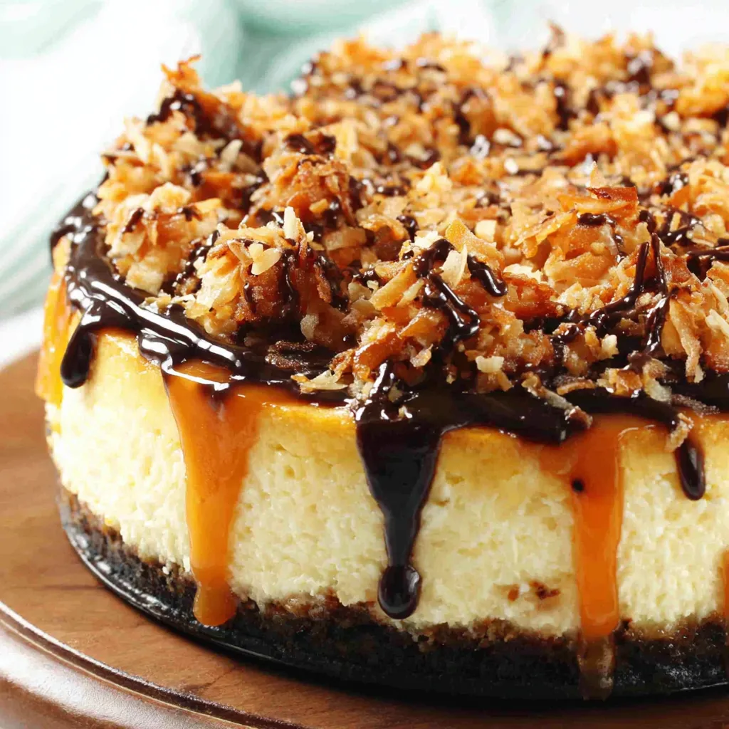 BEST SAMOA CHEESECAKE RECIPE